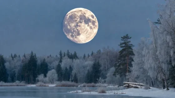 La « Lune froide » illumine le ciel : dernier spectacle lunaire de 2025