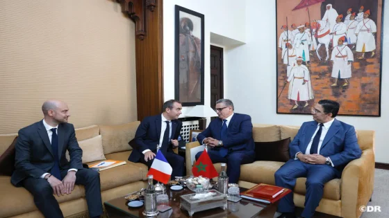 Aziz Akhannouch reçoit Sébastien Lecornu à Rabat dans le cadre de la 15e Réunion de Haut Niveau Maroc-France