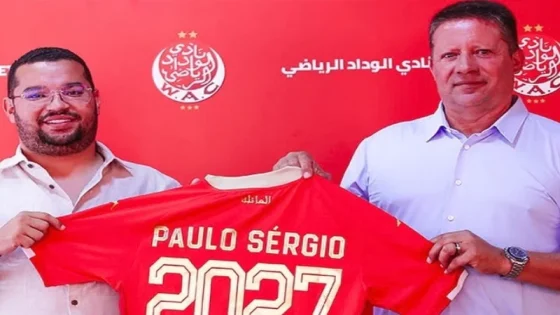 Wydad Casablanca : Paulo Sérgio nommé entraîneur pour relancer le projet sportif