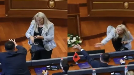 Kosovo : une députée de l’opposition jette des œufs sur le Premier ministre Albin Kurti au Parlement
