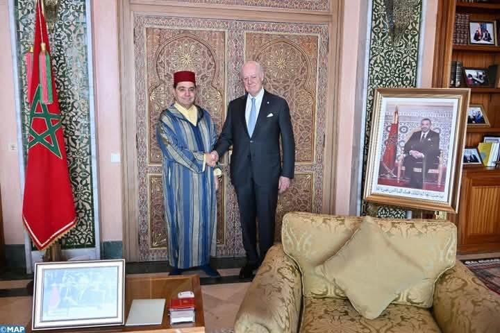 السيد بوريطة يعقد مباحثات في الرباط مع السيد ستافان دي ميستورا، المبعوث الشخصي للأمين العام للأمم المتحدة إلى الصحراء المغربية.