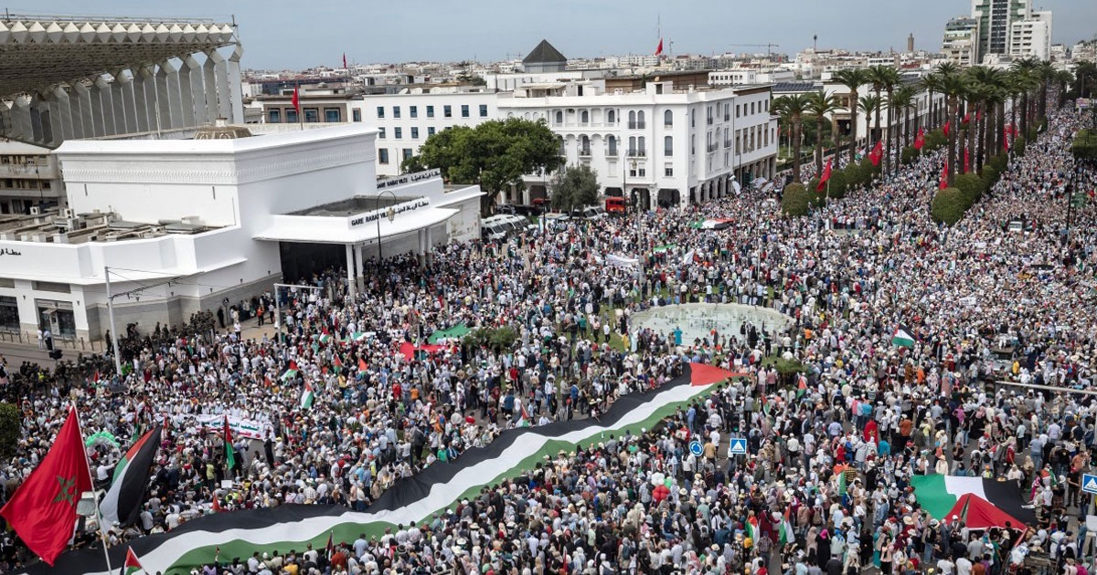 Dimanche 20 juillet: Marée humaine à Rabat en soutien à Gaza