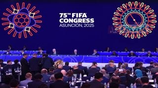 General view during the 75th FIFA congress at the CONMEBOL headquarters in Luque, Paraguay, taken on May 15, 2025. (Photo by DANIEL DUARTE / AFP)