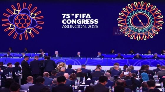 General view during the 75th FIFA congress at the CONMEBOL headquarters in Luque, Paraguay, taken on May 15, 2025. (Photo by DANIEL DUARTE / AFP)