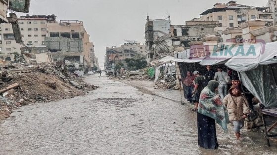 منخفضات غزة تخلّف قتلى ودمارا واسعًا: انهيار بنايات وغرق مراكز الإيواء ودعوات عاجلة للإغاثة