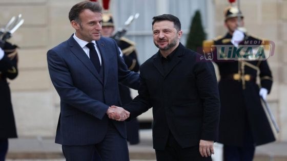 ماكرون يستقبل زيلينسكي في الإليزيه لبحث الجهود الدولية لإنهاء الحرب في أوكرانيا