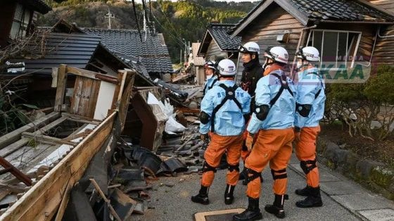 زلزال بقوة 6,7 درجات يضرب قبالة السواحل الشمالية لليابان