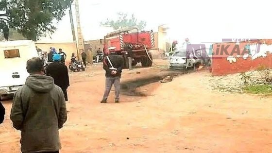 انفجار سيارة قرب مدرسة أولاد أفرج نواحي الجديدة 