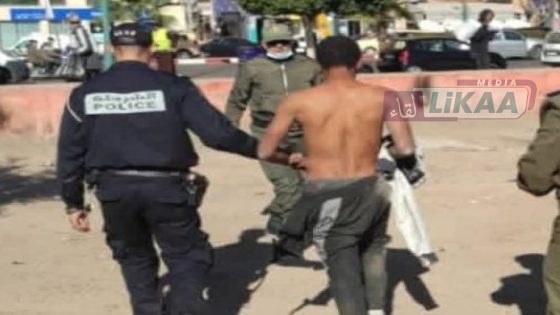 الأمن بالزمامرة يوقف شخصًا مختل عقليًا يشكل خطرًا على أسرته والمواطنين