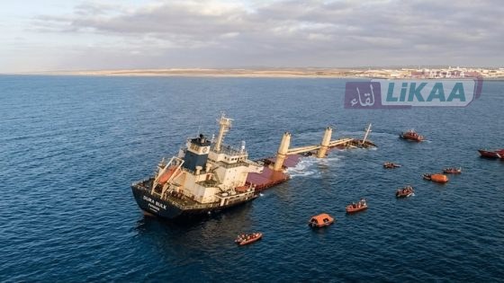 المغرب: غرق سفينة تجارية قبالة سواحل العيون وإنقاذ جميع أفراد الطاقم
