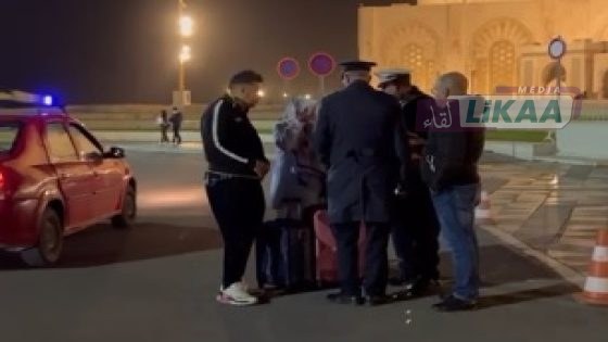 حالة إنسانية: العثور على امرأة مسنة تائهة قرب مسجد الحسن الثاني بالدار البيضاء