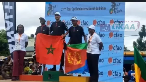 صلاح الدين مراوني يتوج بطلاً للمرحلة الرابعة ويعزز صدارة المنتخب المغربي في طواف بنين للدراجات
