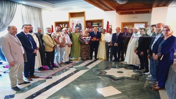 عامل إقليم قلعة السراغنة يستقبل المتوجين بمعرض مكناس ويشيد بتميز القطاع الفلاحي بالإقليم