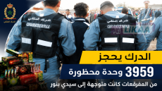 الدرك يحجز 3959 وحدة محظورة من المفرقعات كانت متوجهة إلى سيدي بنور