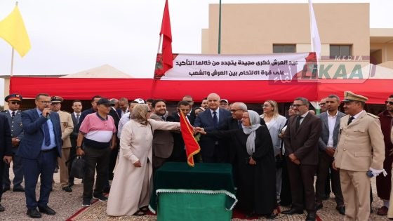 عامل إنزكان أيت ملول يدشن مشاريع تنموية مهيكلة بالتمسية وأولاد دحو احتفاءً بعيد العرش