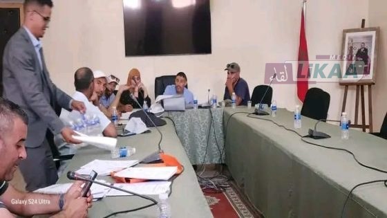 اجتماع تنسيقي بجماعة أربعاء أيت عبد الله لتتبع تقدم أشغال مشروع تهيئة مركز الجماعة