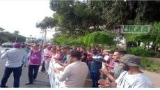 وقفة احتجاجية أمام فندق بأكادير تنديداً بـ”التضييق على العمل النقابي”