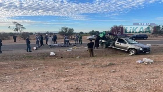 حادثة سير مأساوية بمريرت.. وفاة سيدة وإصابة 17 عاملة فلاحية في انقلاب «بيكوب»