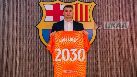 برشلونة يضم الحارس الكرواتي دومينيك ليفاكوفيتش حتى 2030