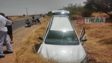 حادثة سير بالطريق الجهوية 208 بالشبوبة.. سيارة عائلية تسقط في حفرة لتصريف مياه الأمطار