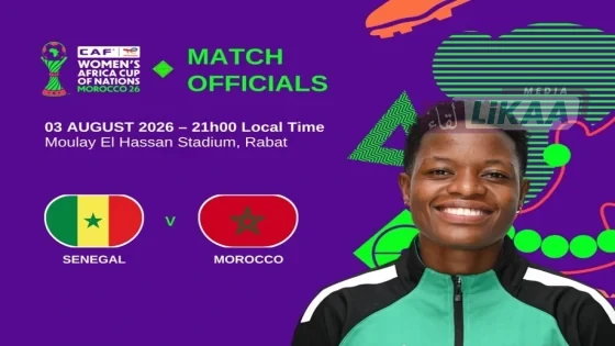 “الكاف” يعين طاقماً تحكيمياً إفريقياً لمباراة لبؤات الأطلس والسنغال
