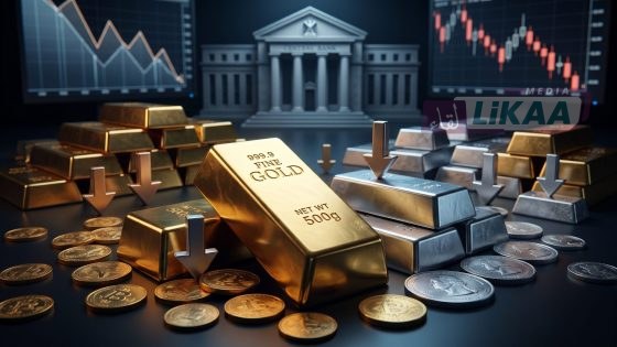 الذهب يتراجع بأكثر من 2%.. ارتفاع النفط وترقب الفائدة يضغطان على المعادن النفيسة