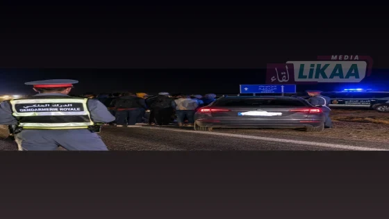 الأخصاص.. الدرك الملكي يوقف 15 شخصاً مرشحين للهجرة غير النظامية على متن سيارة بترقيم إسباني