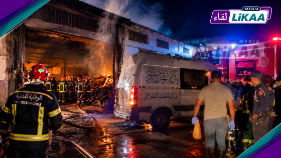 طنجة.. حريق مهول داخل معمل للنجارة بالمنطقة الصناعية مغوغة يخلف وفاة عامل