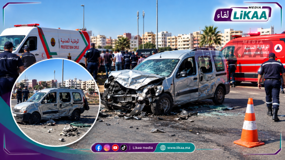 حي مفتاح الخير يهتز على وقع حادثة سير خطيرة بين سيارتين